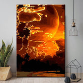 Painting by numbers Beautiful red moon Shipping from DE